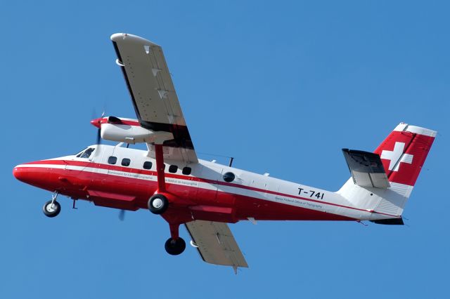 De Havilland Canada Twin Otter (T741) - Operated by the Swiss Air Force, this a/c is normally in use by the Federal Office of Topography (making aerial photos in order to create maps) and received its military registration only in March 2003, before it was immatriculated as HB-LID and G-GPXO-X.