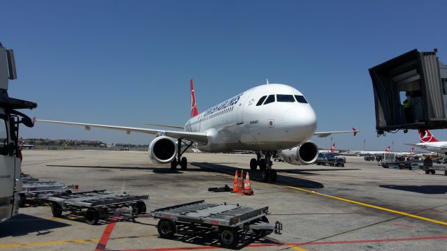 Airbus A320 (TC-JPJ) - End of flight, 21.07.2015