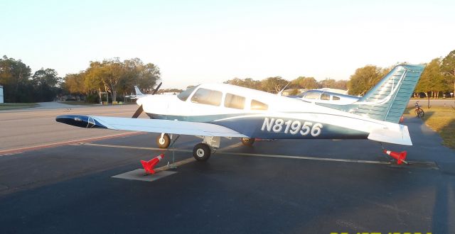 Piper Cherokee (N81956) - In February 2024, N81956 has a new Blue & White paint job.