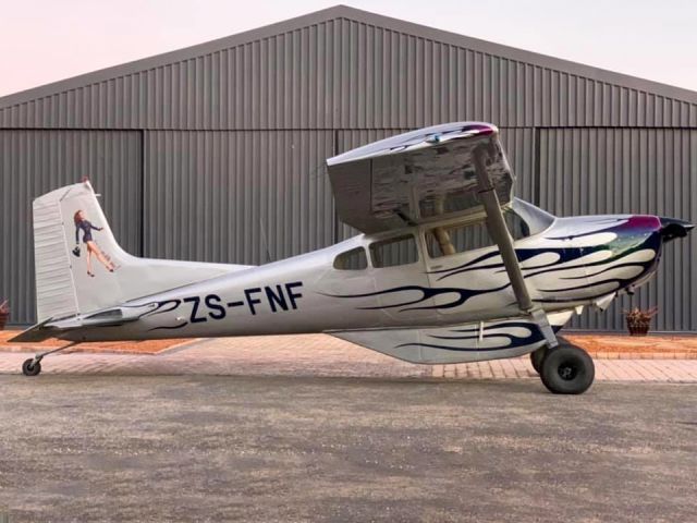 Cessna Skywagon (ZS-FNF) - Photo courtesy of Capt. JF Naude. August 2020.