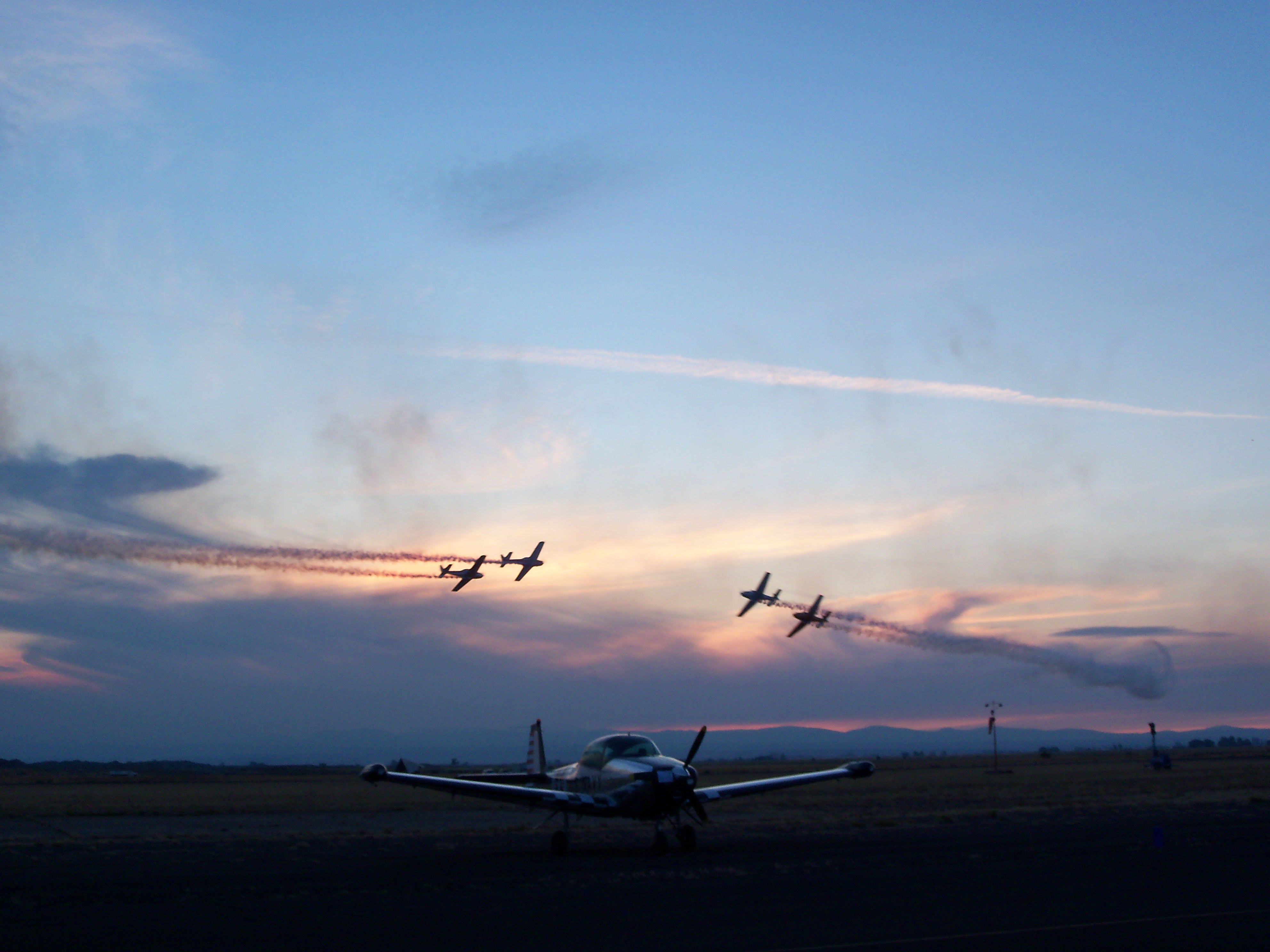 — — - At an airshow