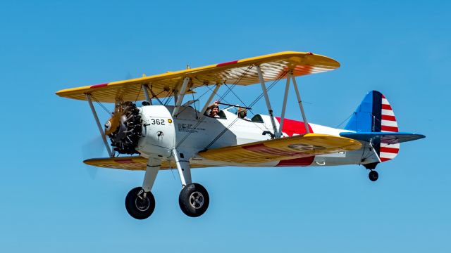 Boeing PT-17 Kaydet (VH-YND) - VH-YND Boeing E75 Serpentine airfield 271019