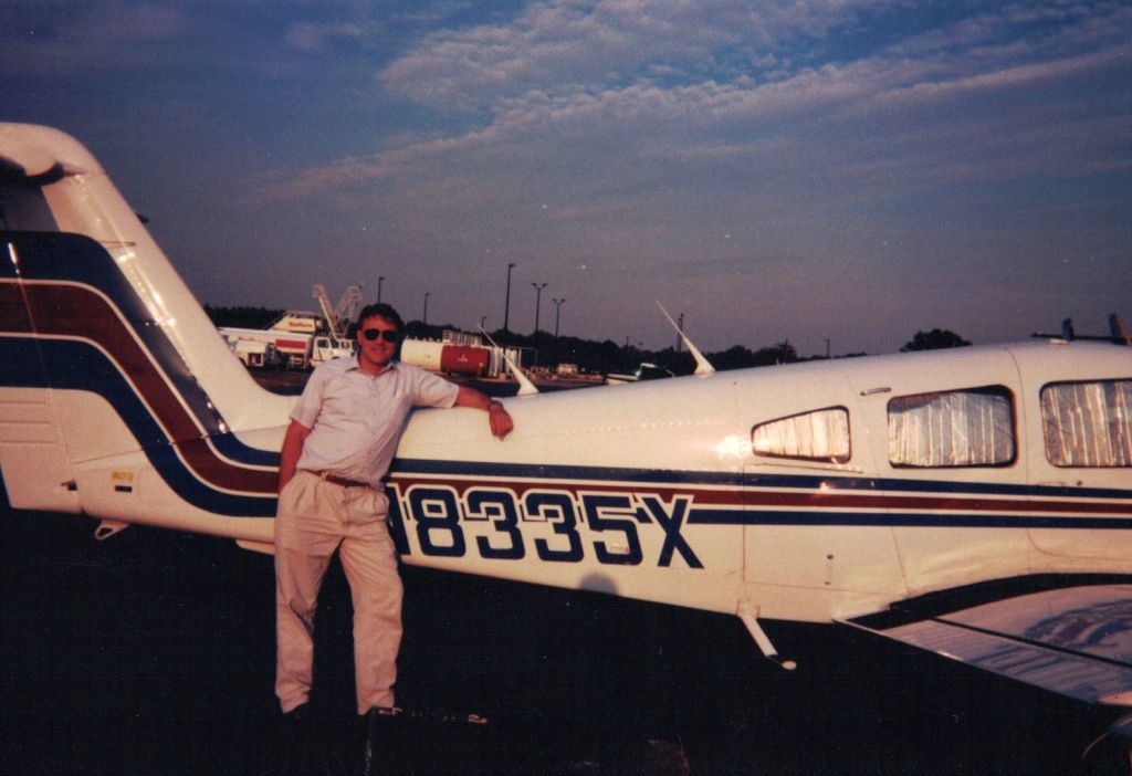 Piper Apache (N8335X) - Mike Young back in the early '90's in FL.