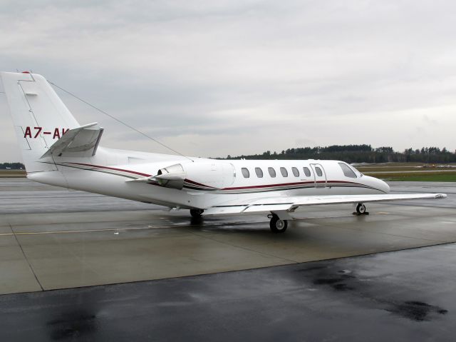 Cessna Citation V (A7-AKA) - On a ferry flight from Qatar to the USA.