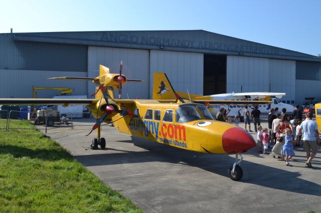 PILATUS BRITTEN-NORMAN Trislander (G-JOEY) - Now retired iconic Trislander G-JOEY, the star of childrens books, still at Guernsey Airport pending a possible move to a local tourist attraction