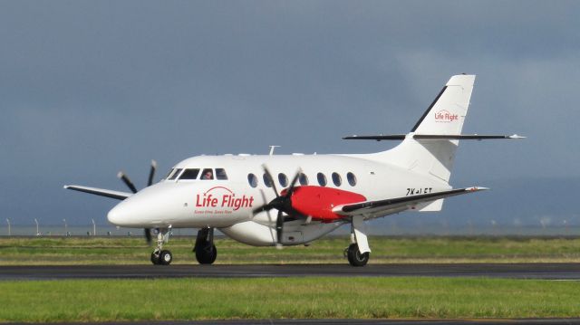 British Aerospace Jetstream Super 31 (ZK-LFT) - Taxiing out of Auckland after a medical mission.