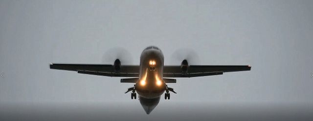 Aerospatiale ATR-42-300 — - Mountain Air Cargo AT-43 crossing the outer marker of Myrtle Beach International (KMYR), SC.
