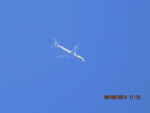 Airbus A321 (N188US) - U.S. Airways flight 659 from LAS to PHL over Southeastern Kansas at 37,000 feet.