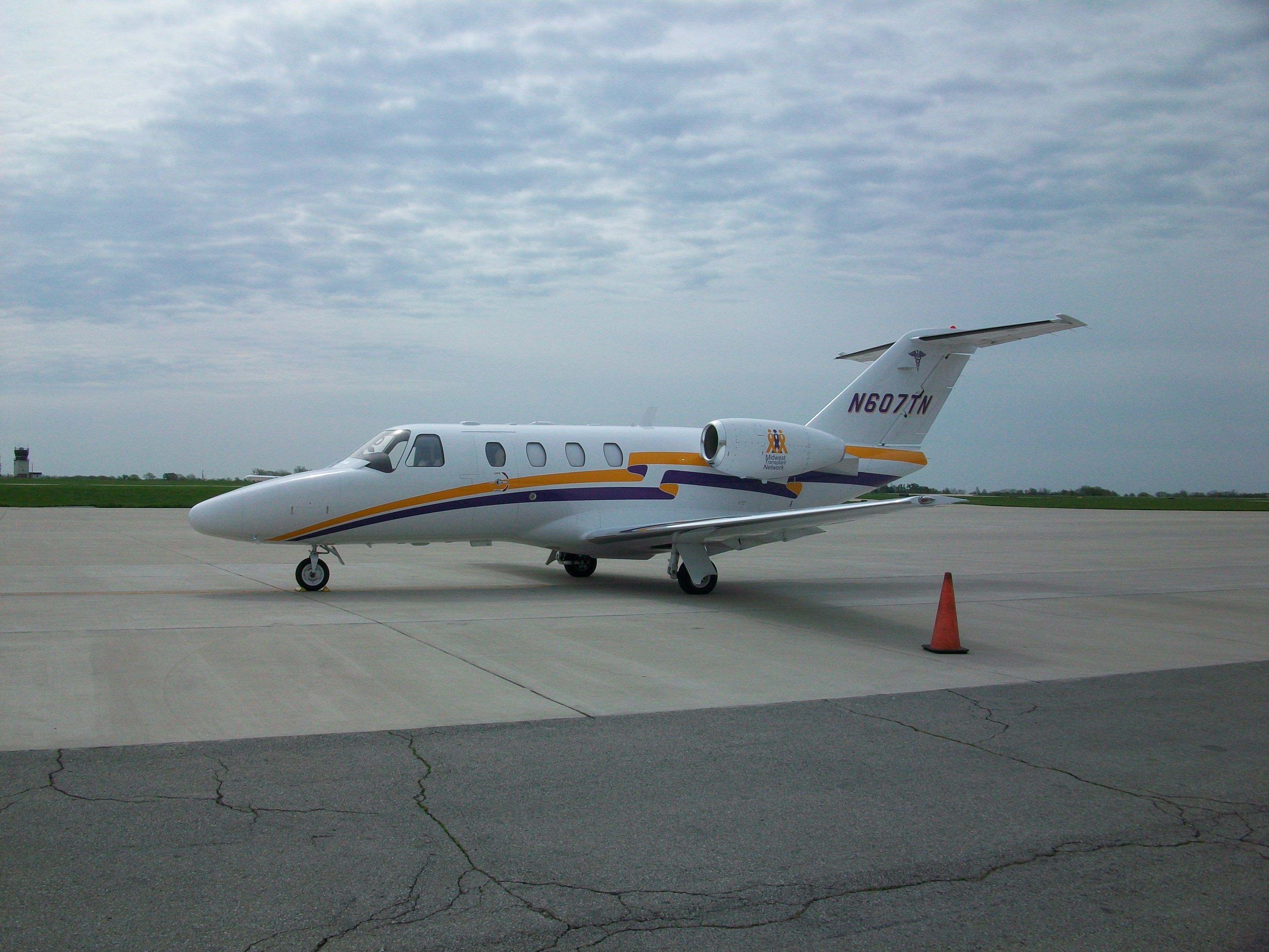 Cessna Citation CJ1 (N607TN) - On the ramp at Central Missouri Aviation