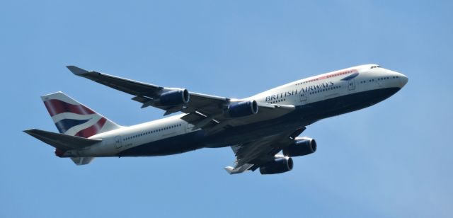 Boeing 747-400 (G-BYGD) - Minutes before landing, summer 2019.