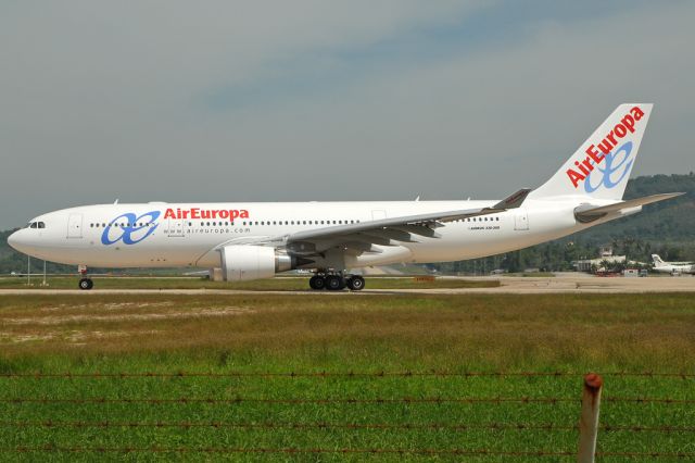 Airbus A330-200 — - Taking Off for Madrid