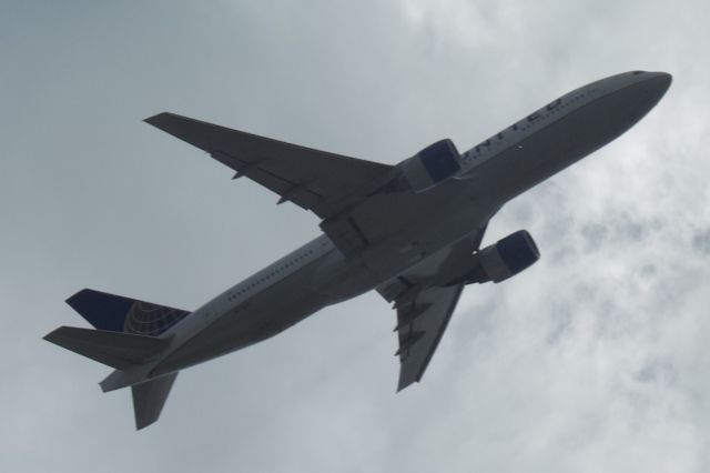 N773UA — - A united 777 taking off from Houston to Tokyo.