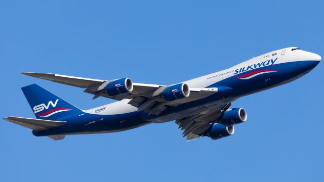 Boeing 747-200 (VQ-BBH) - 7L 3357 departing Perth for Hong Kong after earlier arriving from Baku with mining equipment.  