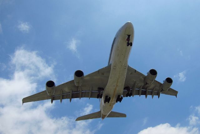 Airbus A380-800 — - Airplane geeking at LAX.