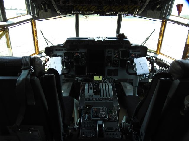 — — - Cockpit of C-130 at Muskoka CYQA