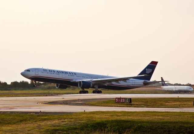 Airbus A330-300 (N271AY) - Flight #720 takes off from runway 18L for Rome, Italy. (Non-stop from Charlotte, North Carolina, USA)