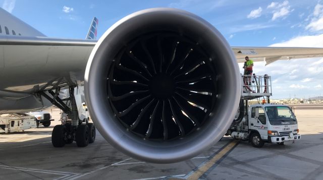 Boeing 787-8 (N803AL) - Dreamliner 787 number 1 engine PHX T4 N1 8AD