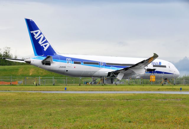 Boeing 787-8 (JA806A) - Sitting at Boeing factory without engines.