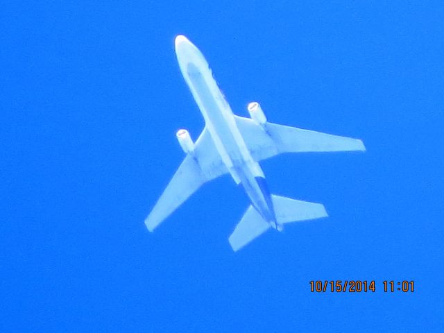 McDonnell Douglas DC-10 (N311FE) - FedEx flight 630 from SEA to MEM over Southeastern Kansas at 35,000 feet.