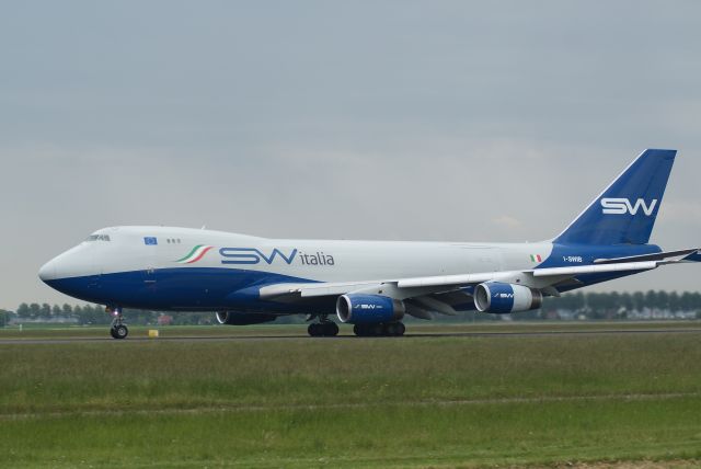 Boeing 747-200 (I-SWIB) - SW Italia B747-4R7F cn29730 Take Off RWY36L 22-5-2018