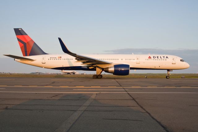 Boeing 757-200 (N713TW) - Sunset departure to Paris-CDG  for Delta on FlightAware.com !