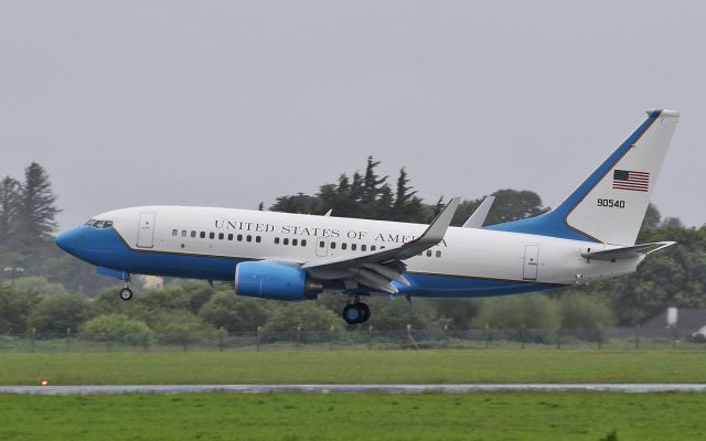 09-0540 — - avalon41 usaf c-40c 09-0540 about to land at shannon 8/6/17.