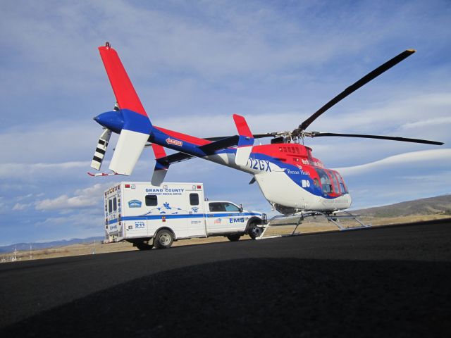 Bell 407 (N912GX) - Med Evac helicopter in Grand County, CO