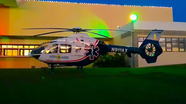 N911AX — - EC135 operated by Aeromed, this helicopter is an Air Ambulance, I landed at Hospital Pavia Yauco, Puerto Rico, it was picking up a patient at the Hospital.