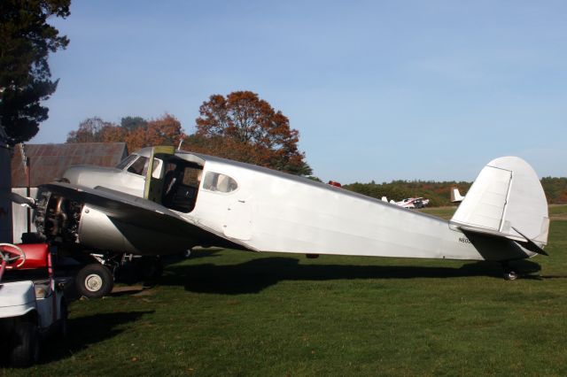 Cessna T-50 Bobcat (N60010) - Private Cessna UC-78 (T-50) Bobcat (N60010) at Cape Cod Airfield (2B1) on November 7 2020. The plane was operated by Air Ads Inc. based inbr /Standish, ME. It may now be privately owned and based at Cape Cod Airfield. This aircraft was originally built in 1943, and at that time these aircraft were used by USAAF for light transport use as well other training including for multi engine.