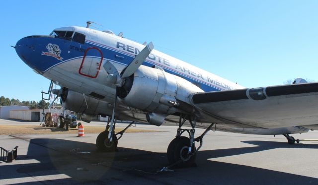 Douglas DC-3 (N982Z) - A 1942 model DC-3C (ex C-47A Skytrain, c/n 12497) on the ramp at Northeast Alabama Regional Airport, Gadsden, AL - around noon, January 6, 2023.
