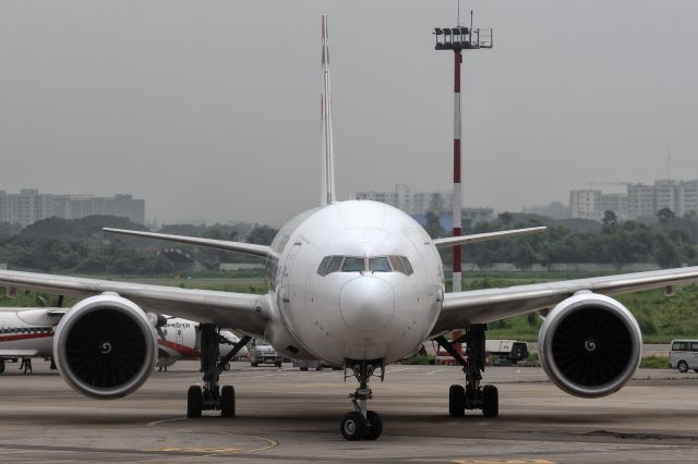 BOEING 777-300ER (S2-AFO) - 28th August, 2024: Bangladesh Airlines flight BG 136 from Jeddah's King Abdul Aziz International Airport via Chottogram is seen taxiing to the gate via Charlie..