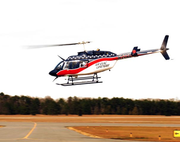 Bell JetRanger (N54AE) - Medevavc operation, responding to ca call. Burn victim.