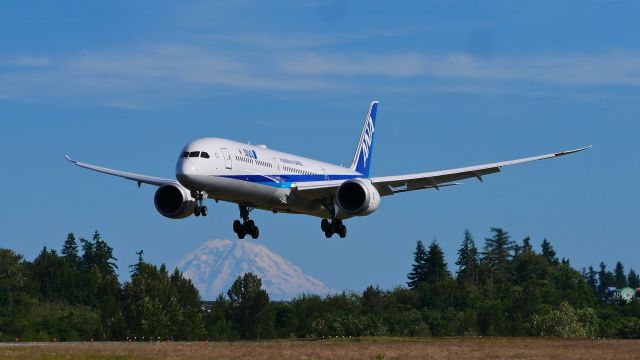 BOEING 787-10 Dreamliner (JA902A) - BOE118 on short final to Rwy 34L to complete a ferry flight from KCHS to KPAE on 6.18.21. (B787-10 / ln 1062 / cn 62686).