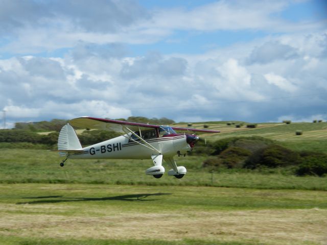 G-BSHI — - G-BSHI LUSCOMBE 8F SILVARE   SN 1821HEX CODE 401389 EX N39060  BUILT IN 1945 SEE HERE ARRIVING SPANISH POINT CO CLARE IRELAND FOR FLY IN JUNE 11 2011