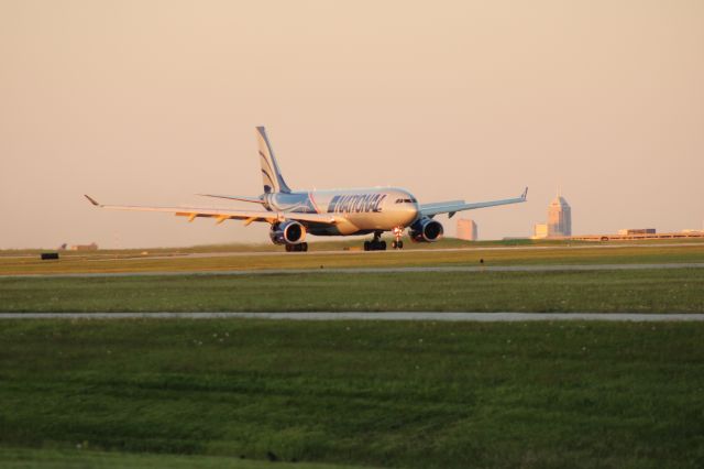 Airbus A330-200 (N819CA) - National Landing 23R at KIND 