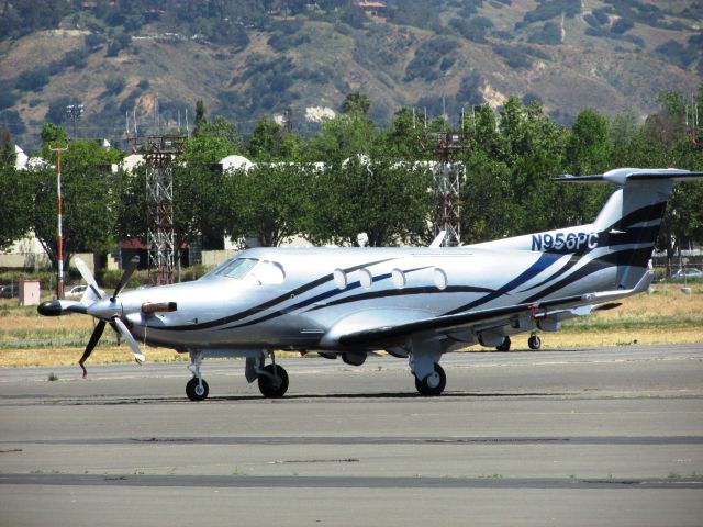 Pilatus PC-12 (N956PC) - Parked at Brackett Field