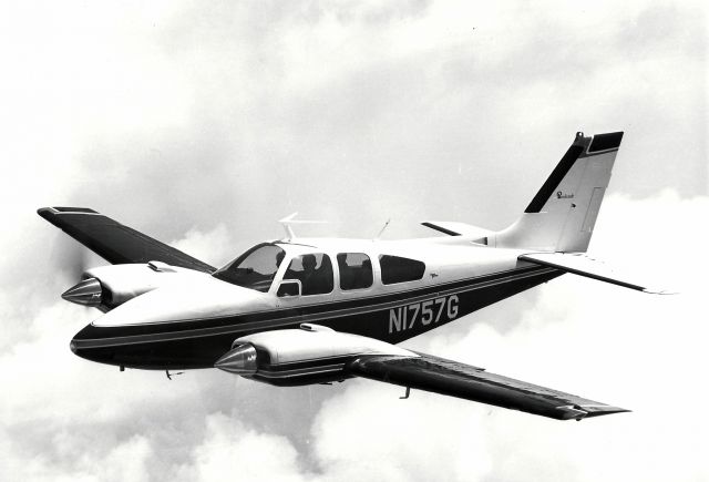 Beechcraft 55 Baron (N1757G) - A photo of a very old Beechcreaft brochure. Nice!