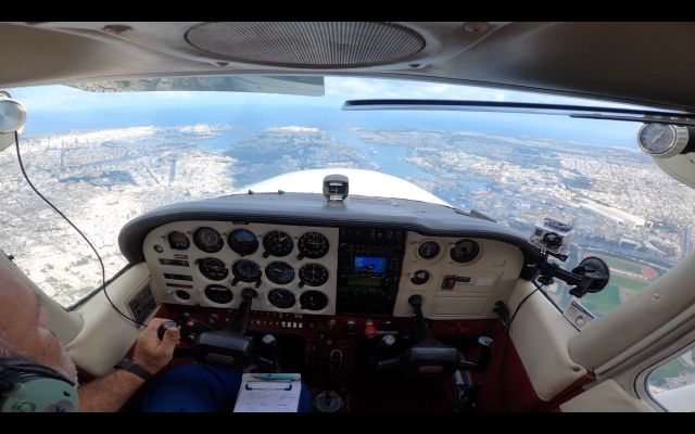 Cessna Skyhawk (N73318) - Approaching GH on a right downwind runway 23