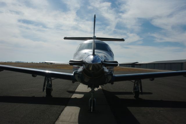 Pilatus PC-12 (N92AG) - Pilatus PC-12  LOOK! Its smiling! It must be having fun.