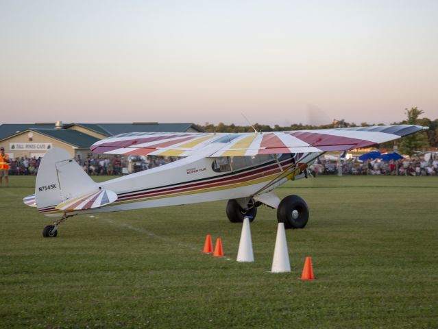 Piper L-21 Super Cub (N7545K) - STOL competition at OSH18. 24 JUL 2018.