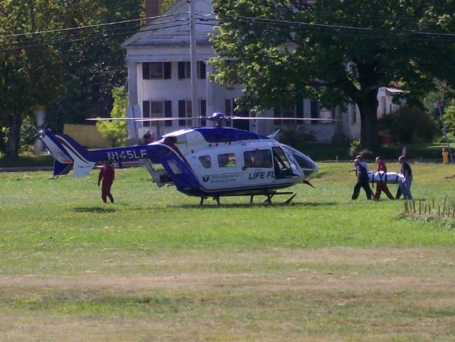 N145LF — - Hot hop to Winchendon, to pick up female victim of an ATV crash.