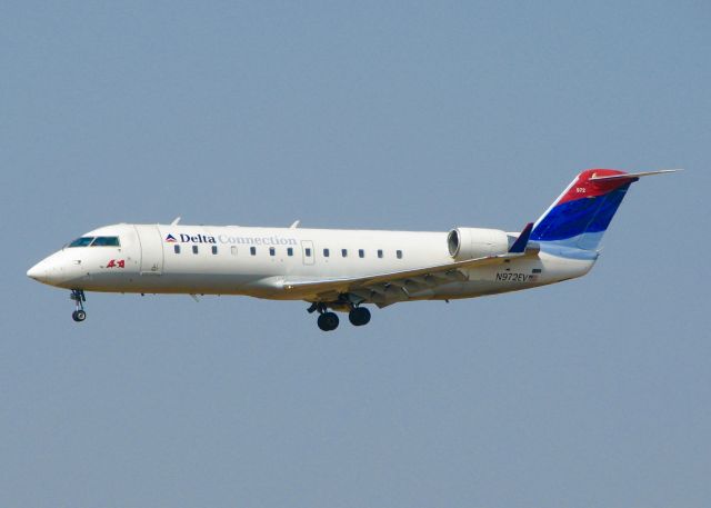 Canadair Regional Jet CRJ-200 (N972EV) - At Shreveport Regional.