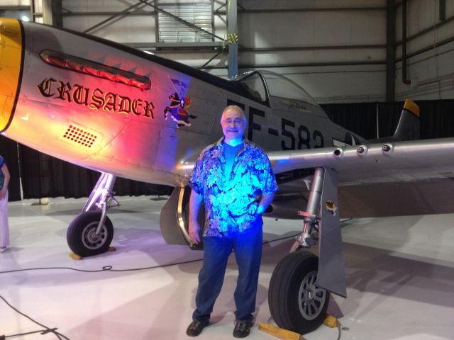 North American P-51 Mustang (N151JT) - On display at a hanger dance on 6-8-13