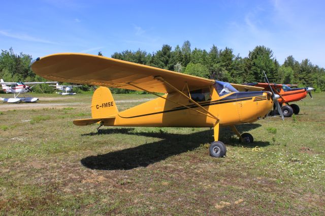 C-FMSE — - C-FMSE Cessna 120 X RVA Aéroport du lac à la Tortue QC. CSL3. 