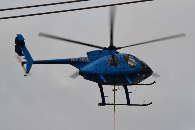 MD Helicopters MD 500 (N73WL) - CORPAT INC came out of KRUQ, doing work on Duke Energy towers in Huntersville, Cornelius, and Davidson, NC - 11/9/20