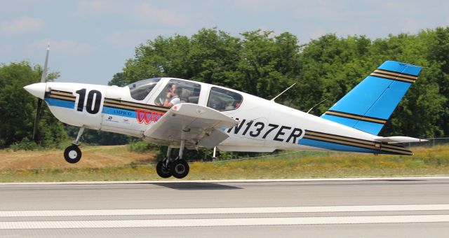 Socata TB-9 Tampico (N137ER) - A 1993 model Socata TB- 9 Tampico arriving at NW Alabama Regional Airport, Muscle Shoals, AL, during the 45th Annual Women's Classic Air Race - June 21, 2022.