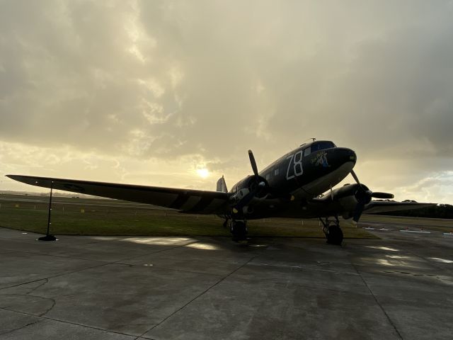 N3239T — - Valiant Air Command Warbird Museum’s C-47 at sunset on Saturday, 5 November. Come visit us in Titusville, FL, just off I-95 and Exit 212.