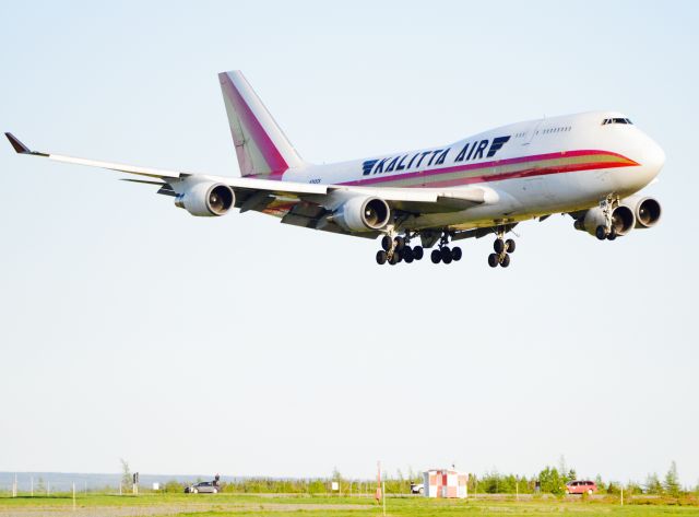 N745CK — - This frequent visitor to Gander, Canada is enroute to Germany with munitions for the U.S. Military. The local paparazzi are usually on hand for photo ops.