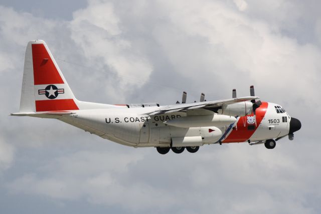 Lockheed C-130 Hercules (N1503) - USCG Clearwater 1503 performs a touch and go at Sarasota-Bradenton International Airport