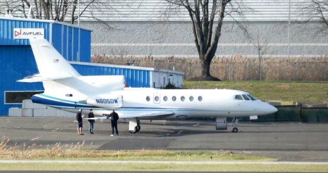 Dassault Falcon 50 (N805DW) - Catching some Tarmac time is this 1981 Dassault Brequet-Falcon 50 from the Autumn of 2020.